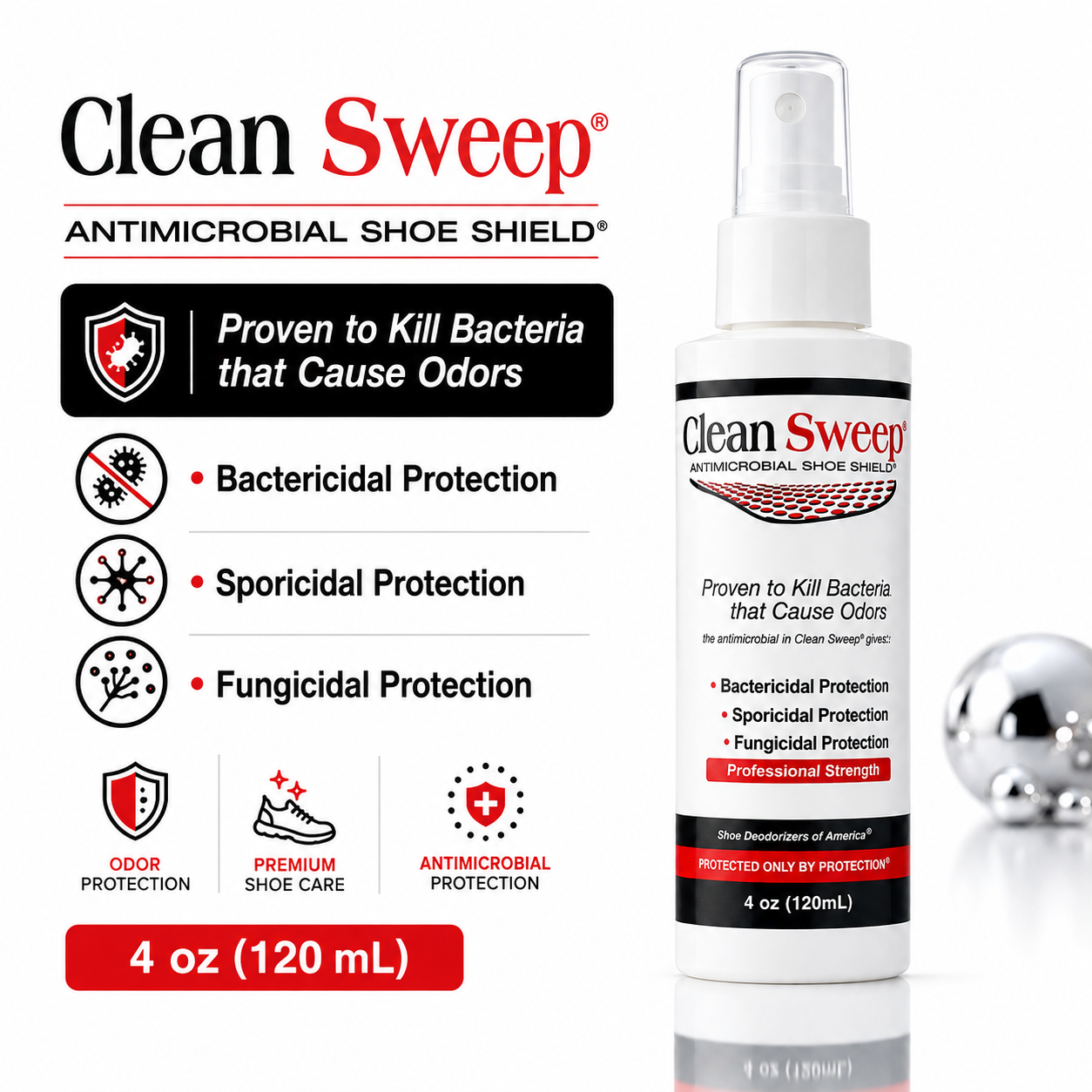 Clean Sweep | Antimicrobial Nano Silver Shoe Shield