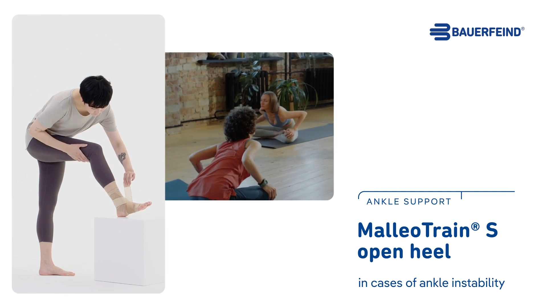 MalleoTrain S Open Heel Ankle Support