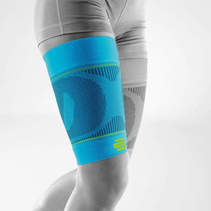 Bauerfeind Compression & Braces S / Blue / Short Sports Compression Thigh Sleeves (PAIR)