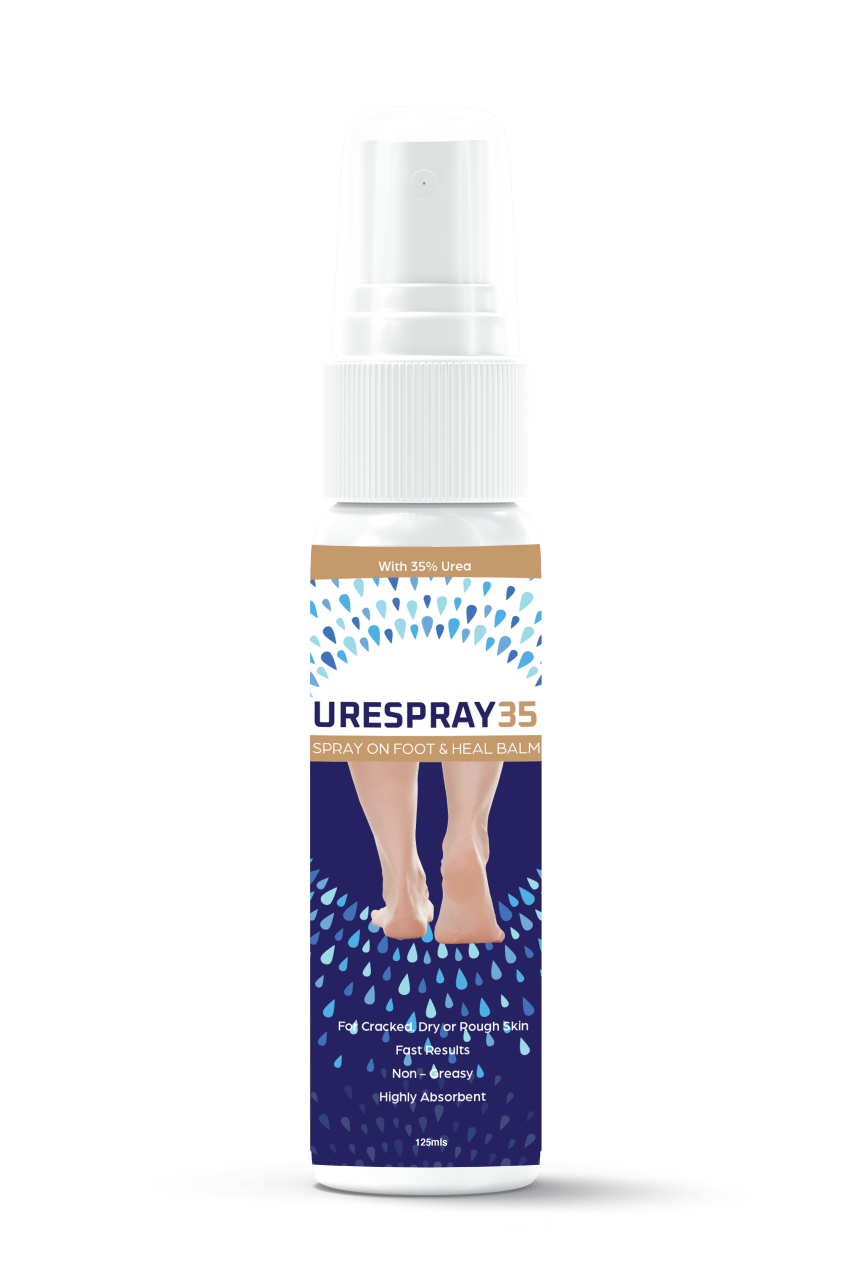 Foot HQ Foot Care UreSpray 35% 125m Urea Spray Moisturiser for Dry and Cracked Callus Feet Heels