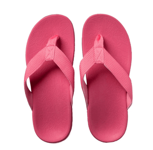 Foot HQ Footwear Axign Premium Orthotic Flip Flops with Arch Support – Pink