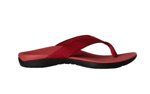 Foot HQ Footwear Axign Premium Orthotic Flip Flops with Arch Support – Wine Red (Womens)