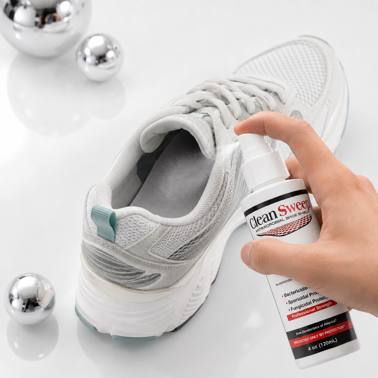 Clean Sweep | Antimicrobial Nano Silver Shoe Shield