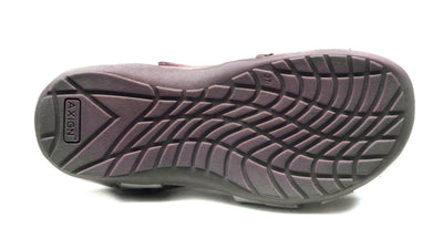 Sole of a nude Eliza Orthotic Sandal showing tread pattern and size marking "37".