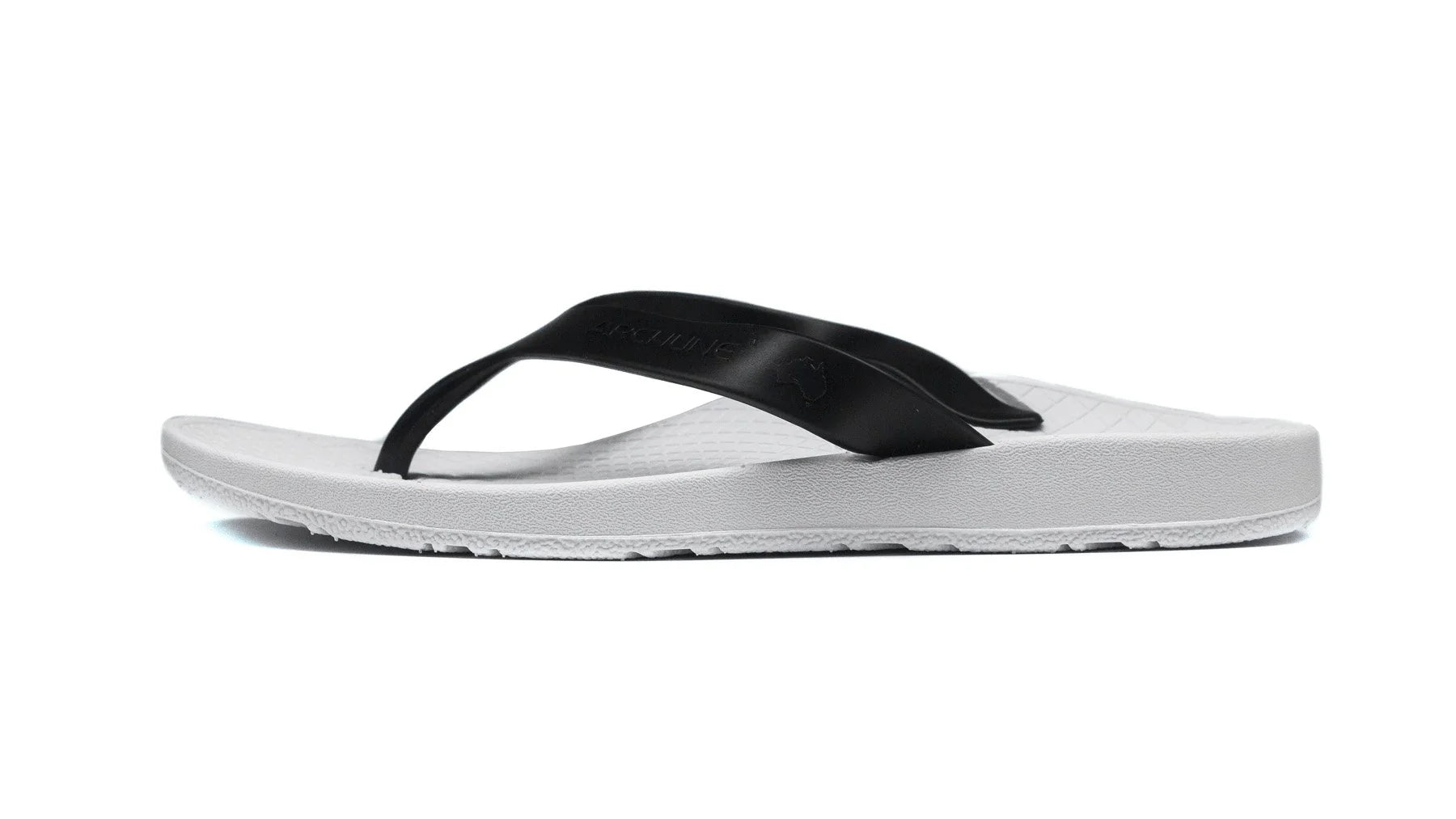 Archline Balance Orthotic Thongs - White/Black