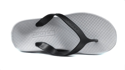 Archline Balance Orthotic Thongs - White/Black