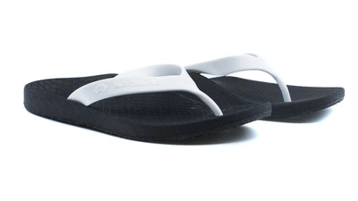 Archline Balance Orthotic Thongs - Black/White