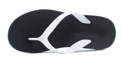 Archline Balance Orthotic Thongs - Black/White