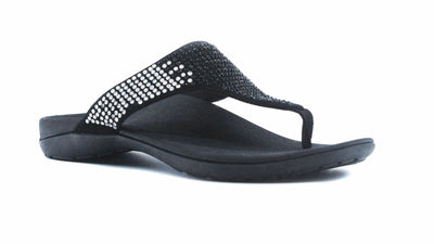 Alexa Orthotic Sandals - Black
