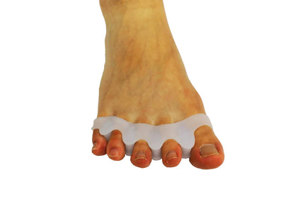 Wide Toe Separators for Foot Alignment, Bunion Relief & Toe Stretching