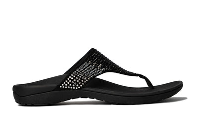 Alexa Orthotic Sandals - Black