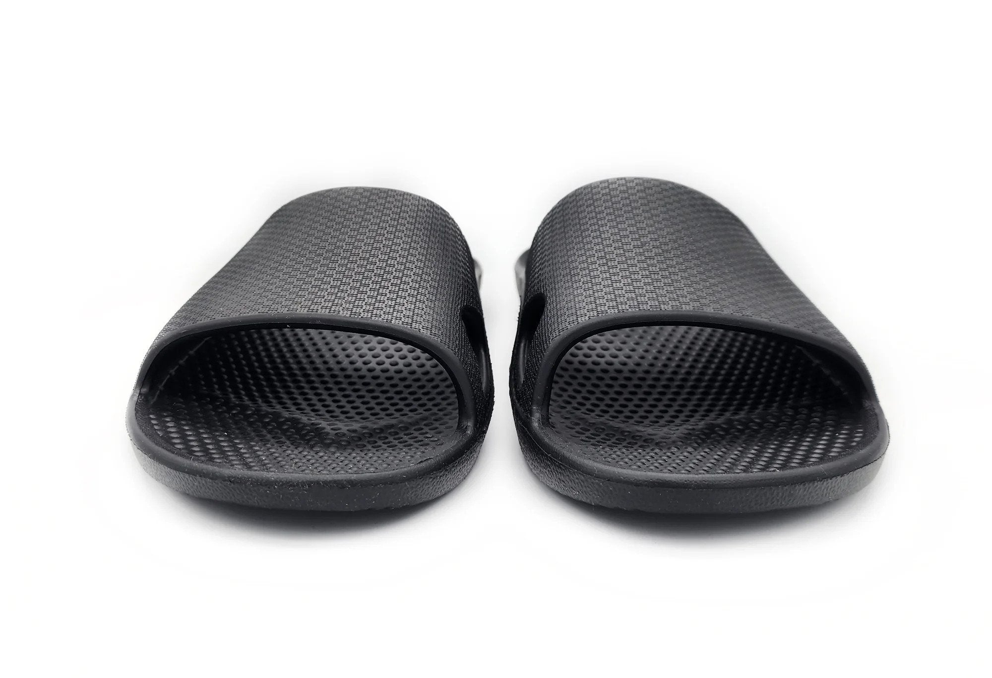 Archline Rebound Arch Support Slides Black, Stylish Comfort for Your Feet  - Foot HQ Podiatry