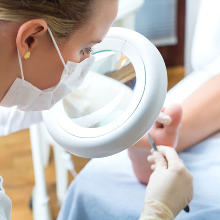 Podiatrist Treating Patients Foot