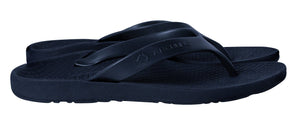 Archline Footwear Archline Orthotic Arch Support Flip Flop Thongs (Navy Blue)