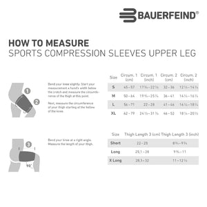 Bauerfeind Compression & Braces Sports Compression Thigh Sleeves (PAIR)