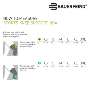 Bauerfeind Compression & Braces Official NBA Sponsored Sports Knee Support Brace | Black