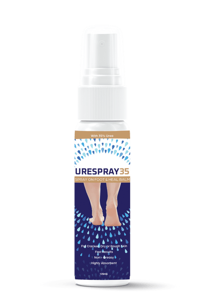Foot HQ Foot Care UreSpray 35% 125m Urea Spray Moisturiser for Dry and Cracked Callus Feet Heels