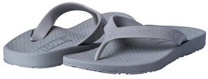 Foot HQ Footwear 35 Archline Orthotic Arch Support Flip Flop Thongs (Wolf Grey)