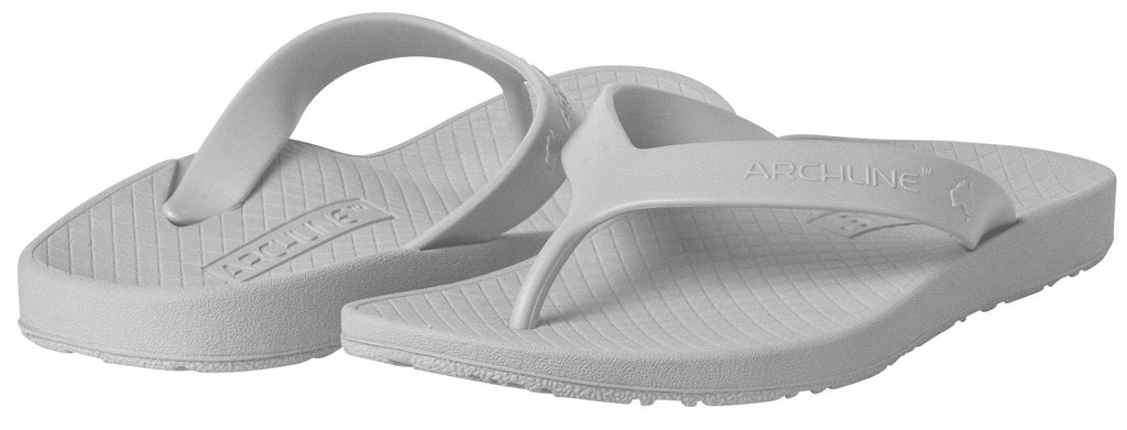 Archline Orthotic Arch Support Flip Flop Thongs (Blue / White