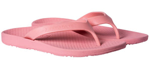 Foot HQ Footwear Archline Orthotic Arch Support Flip Flop Thongs (Coral Pink)