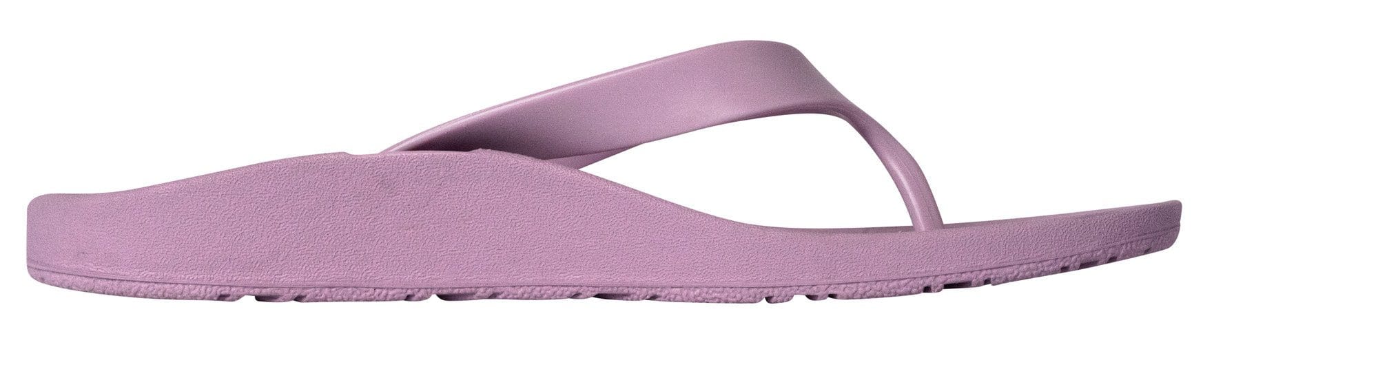 Foot HQ Footwear Archline Orthotic Arch Support Flip Flop Thongs (Lilac Purple)