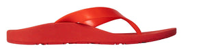 Foot HQ Footwear Archline Orthotic Arch Support Flip Flop Thongs (Red)