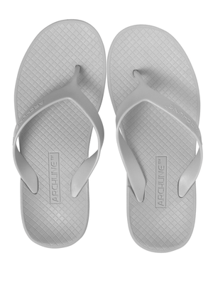 Foot HQ Footwear Archline Orthotic Arch Support Flip Flop Thongs (White)