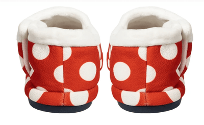 Foot HQ Footwear Archline Orthotic Slippers Closed – Red with White Polkadots
