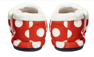 Foot HQ Footwear Archline Orthotic Slippers Closed – Red with White Polkadots