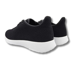 Foot HQ Footwear Axign River Lightweight Casual Orthotic Shoe - Black w/White Soles (Mens)