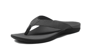Foot HQ Footwear Euro 36/US 5 Axign Premium Orthotic Flip Flops with Arch Support – Grey (Womens)