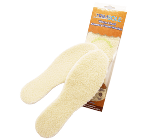 Foot HQ Insole One Size Fits All TRIMSOLE Memory Foam Insoles – Warm Synthetic Wool Lined Insole