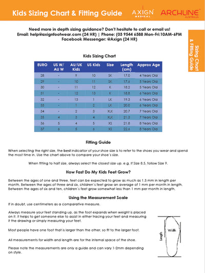 Archline Kids Orthotic Thongs – Blue/White