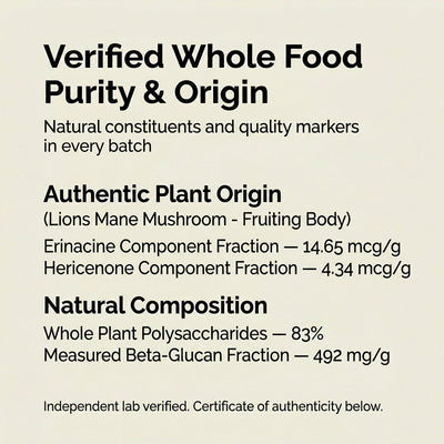 Lions Mane Whole Mushroom Capsules